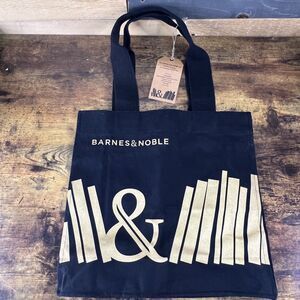 Barnes N Noble Black Tote Bag Reusable Shopping Large New With Tags